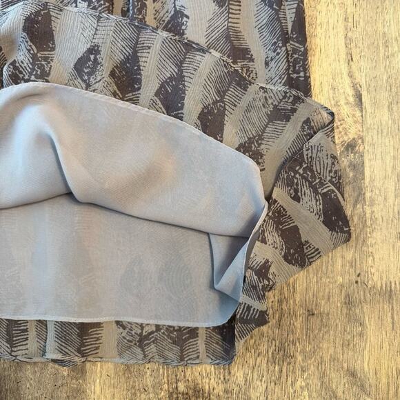 Sundance Dress 100% Silk Feather Boho Bohemian V-Neck Midi Brown Women’s Size 10 - Picture 6 of 6